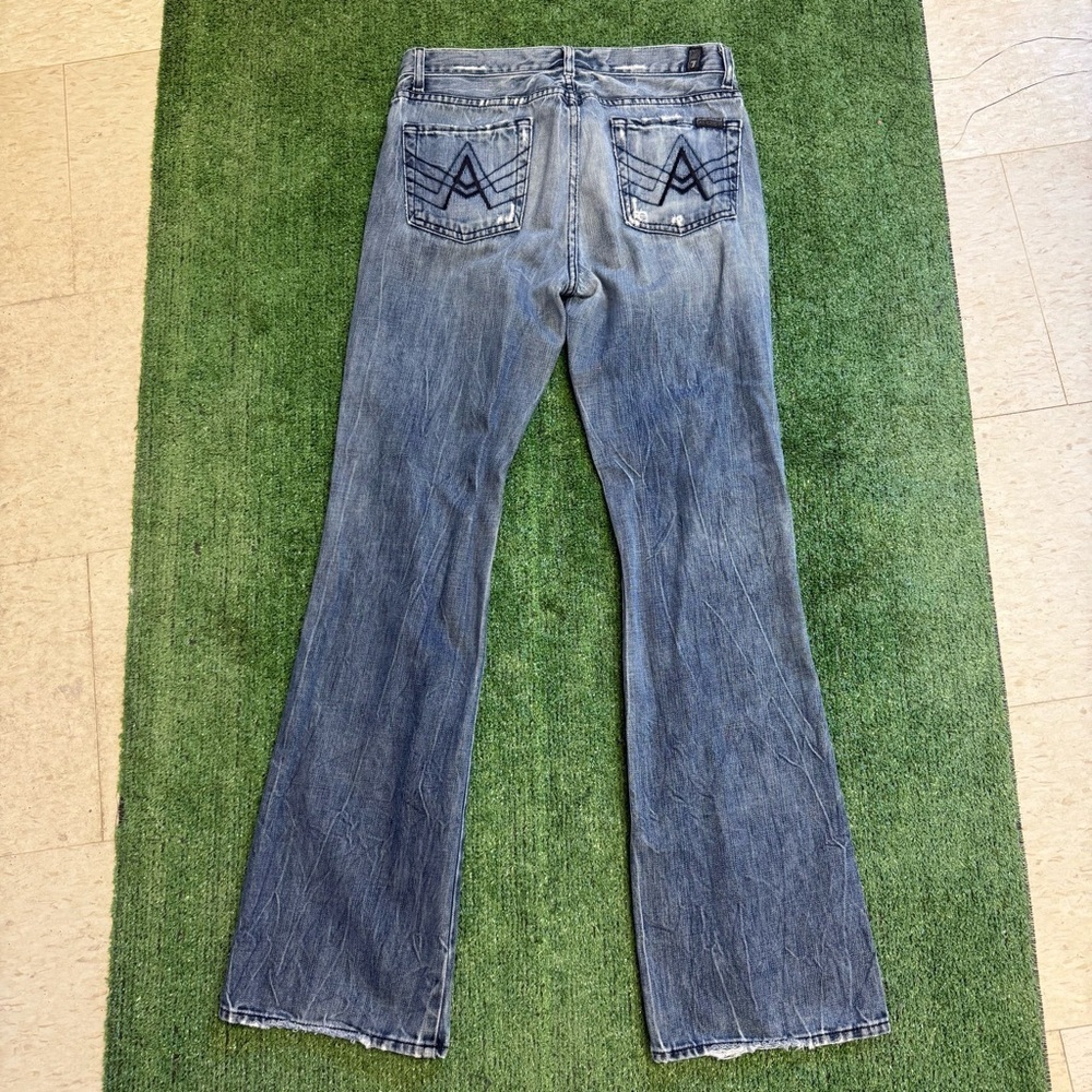 7 For All Mankind “a” pocket Blue Jeans Size 30